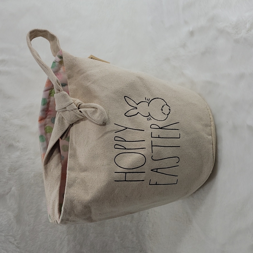 Rae Dunn Hoppy Easter Canvas Easter Basket